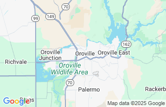 Map of Oroville