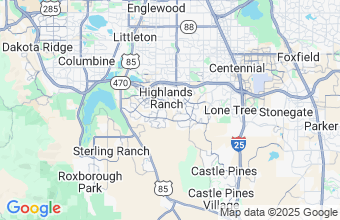Map of Highlands Ranch