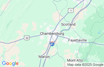 Map of Chambersburg