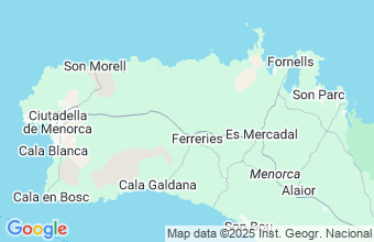 Map of Ferrerias -Menorca-