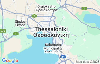 Map of Thessaloniki
