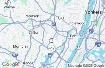 Map of Hasbrouck Heights