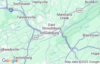 Map of Stroudsburg