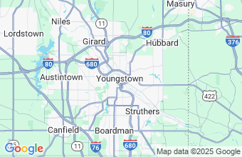 Map of Youngstown