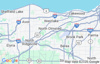 Map of North Olmsted