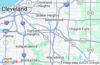 Map of Bedford Heights