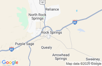 Map of Rock Springs