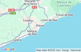 Map of Blanes