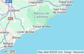 Map of Tossa De Mar
