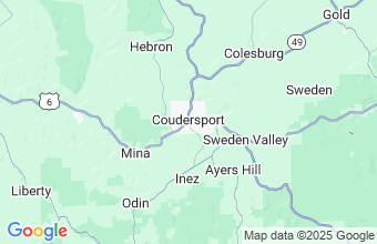 Map of Coudersport