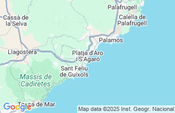Map of Platja d' Aro (Girona)