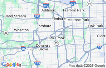 Map of Oakbrook Terrace