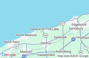 Map of Geneva on the Lake