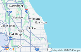 Map of Evanston