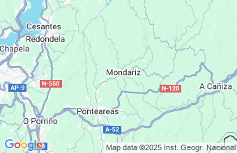 Map of Mondariz Balneario