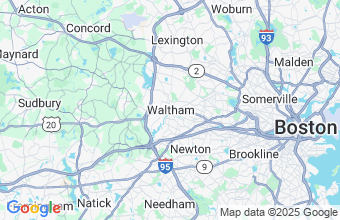 Map of Waltham