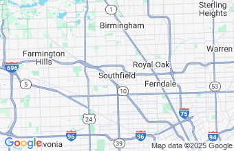 Map of Southfield
