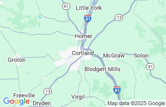 Map of Cortland