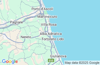 Map of Alba Adriatica