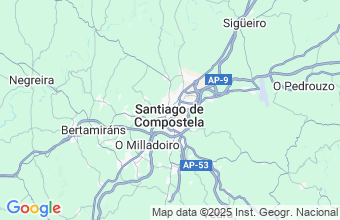 Map of Santiago De Compostela
