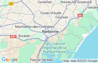 Map of Narbonne