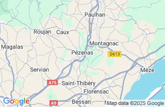 Map of PEZENAS