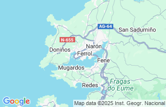 Map of Ferrol