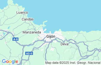 Map of Gijon