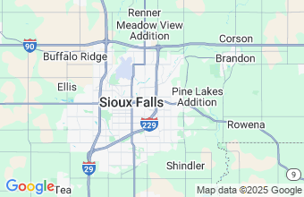 Map of Sioux Falls