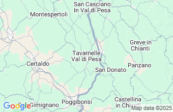 Map of Tavarnelle Val Di Pesa