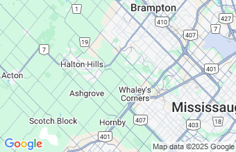 Map of Brampton