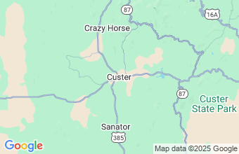 Map of Custer