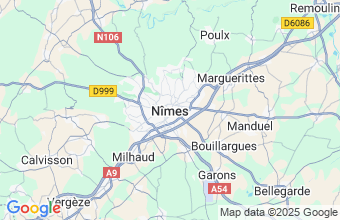 Map of Nimes