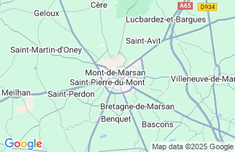 Map of Mont-De-Marsan