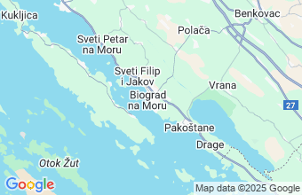 Map of Biograd Na Moru