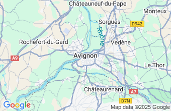 Map of Avignon