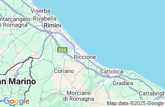 Map of Riccione