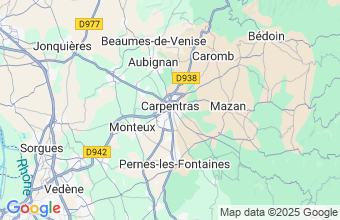 Map of Carpentras