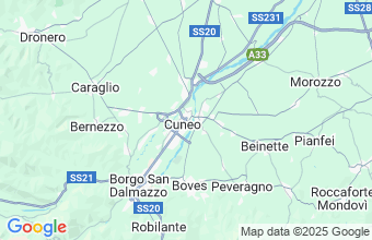 Map of Cuneo