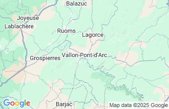 Map of Vallon Pont d'Arc