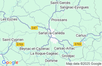 Map of Sarlet La Caneda