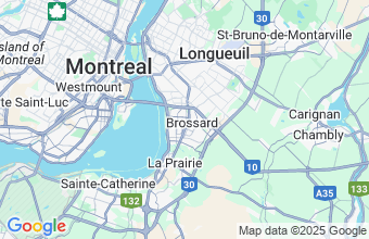Map of Brossard