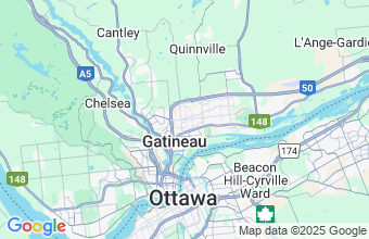 Map of Gatineau