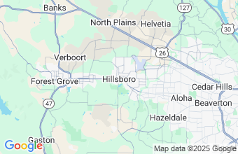 Map of Hillsboro