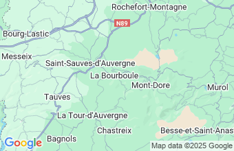 Map of La Bourboule