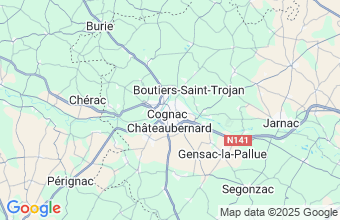 Map of Cognac