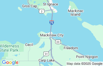 Map of Mackinaw City