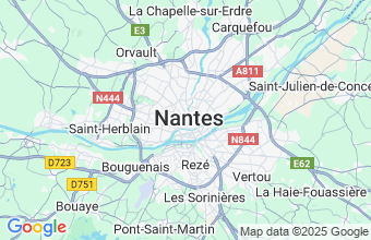Map of Nantes