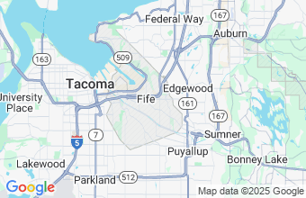 Map of Tacoma (Fife)
