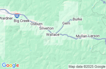 Map of Wallace